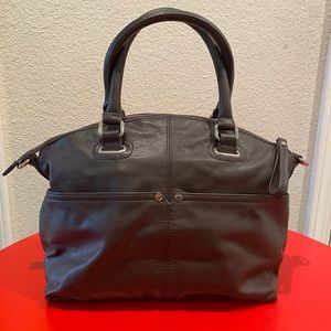 TIGNANELLO brown leather satchel shoulder bag